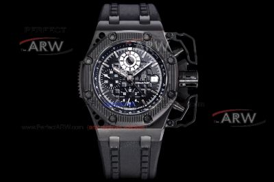 AAA replica Audemars Piguet Royal Oak Offshore Survivor Limited Edition Black Matte Dial 44mm 